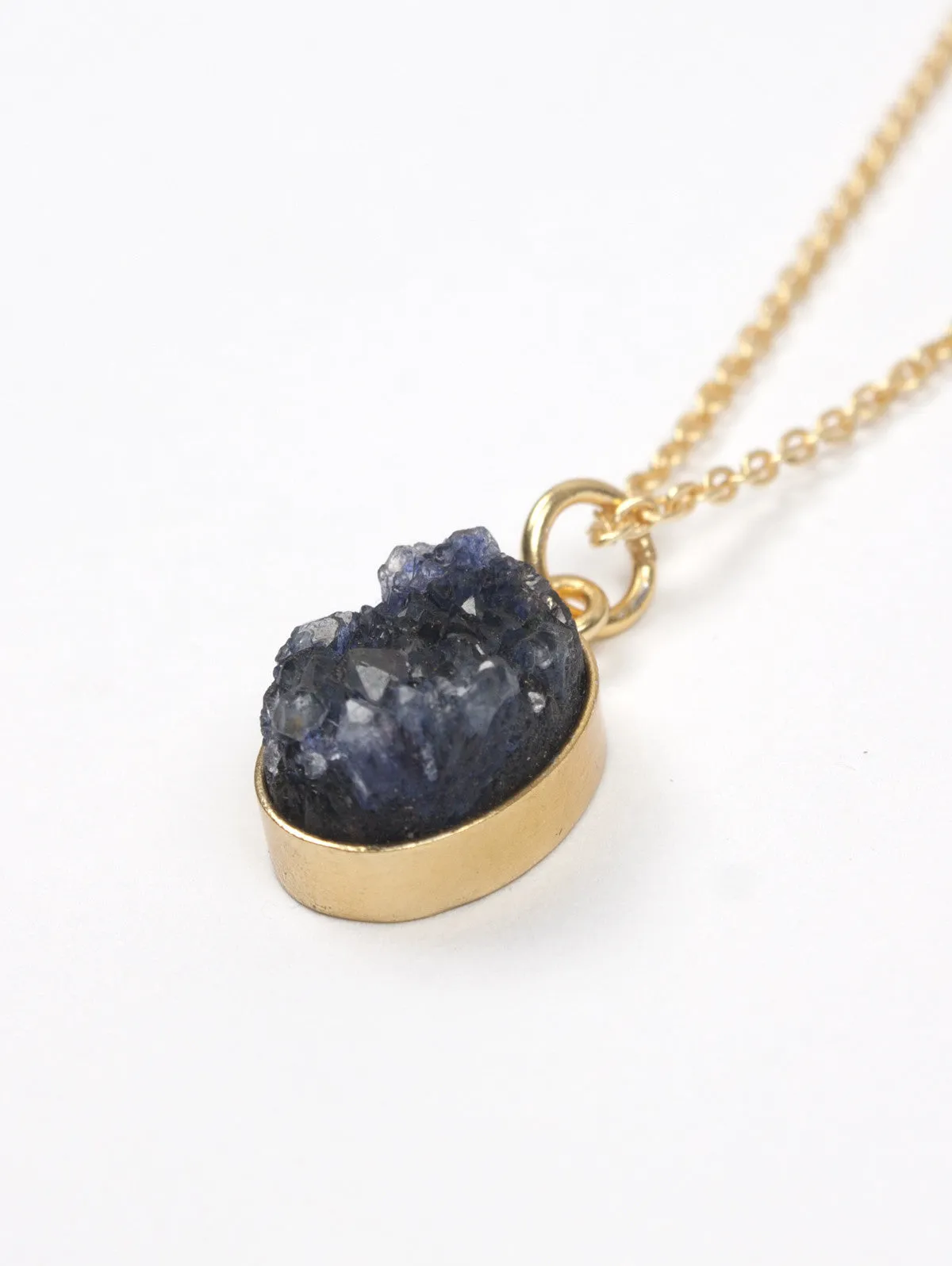 Oval Druzy Necklaces