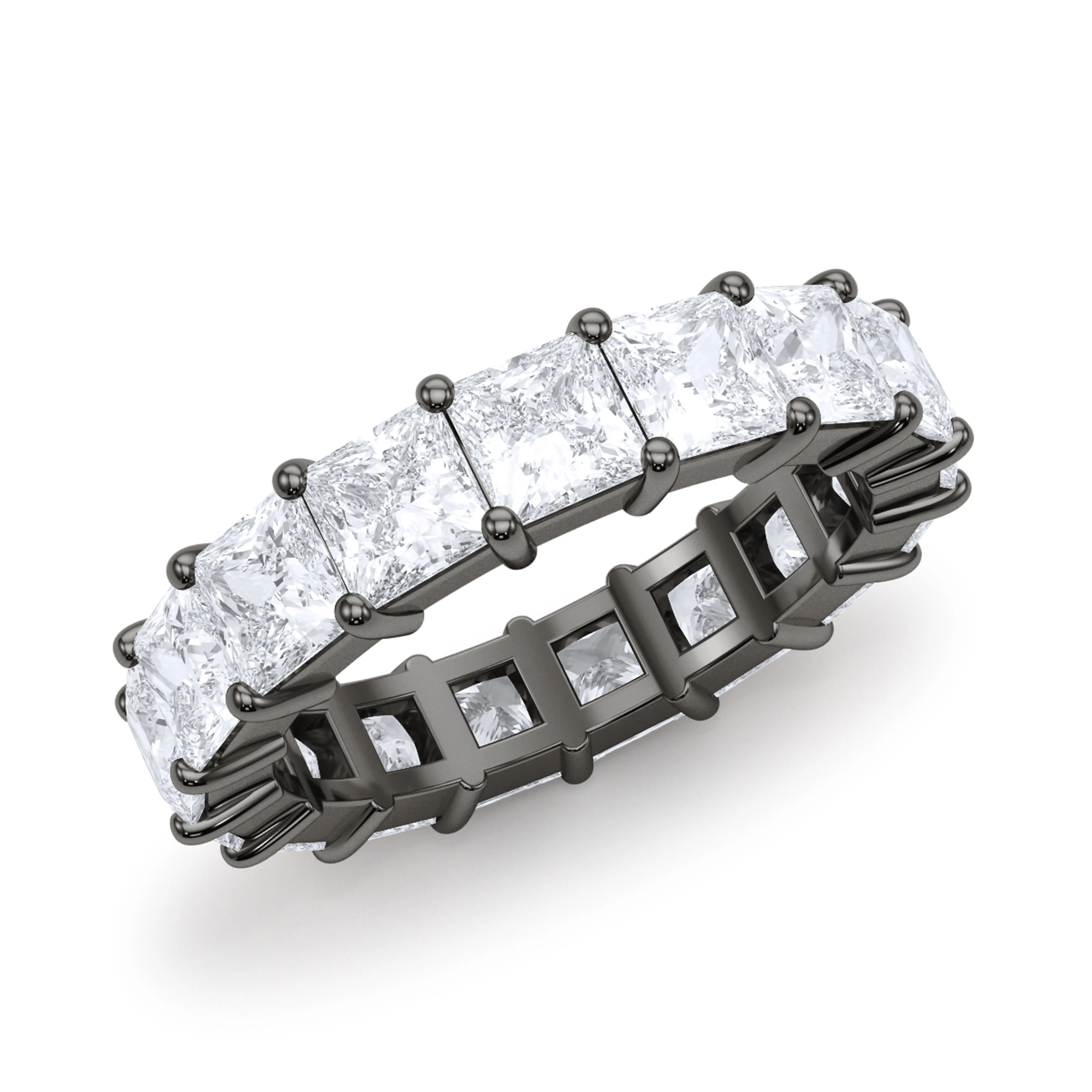 Princess Cut Diamond Eternity Band