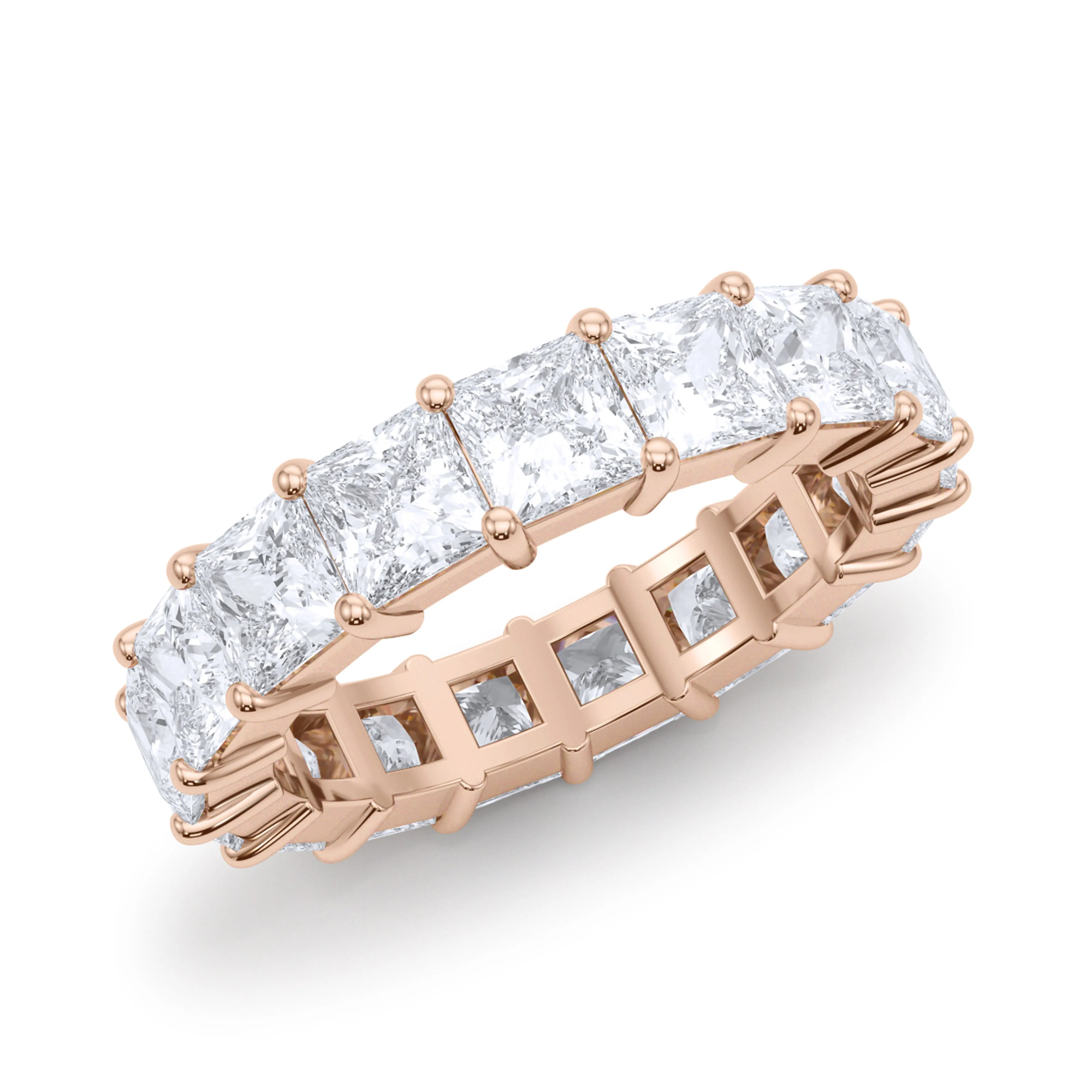 Princess Cut Diamond Eternity Band