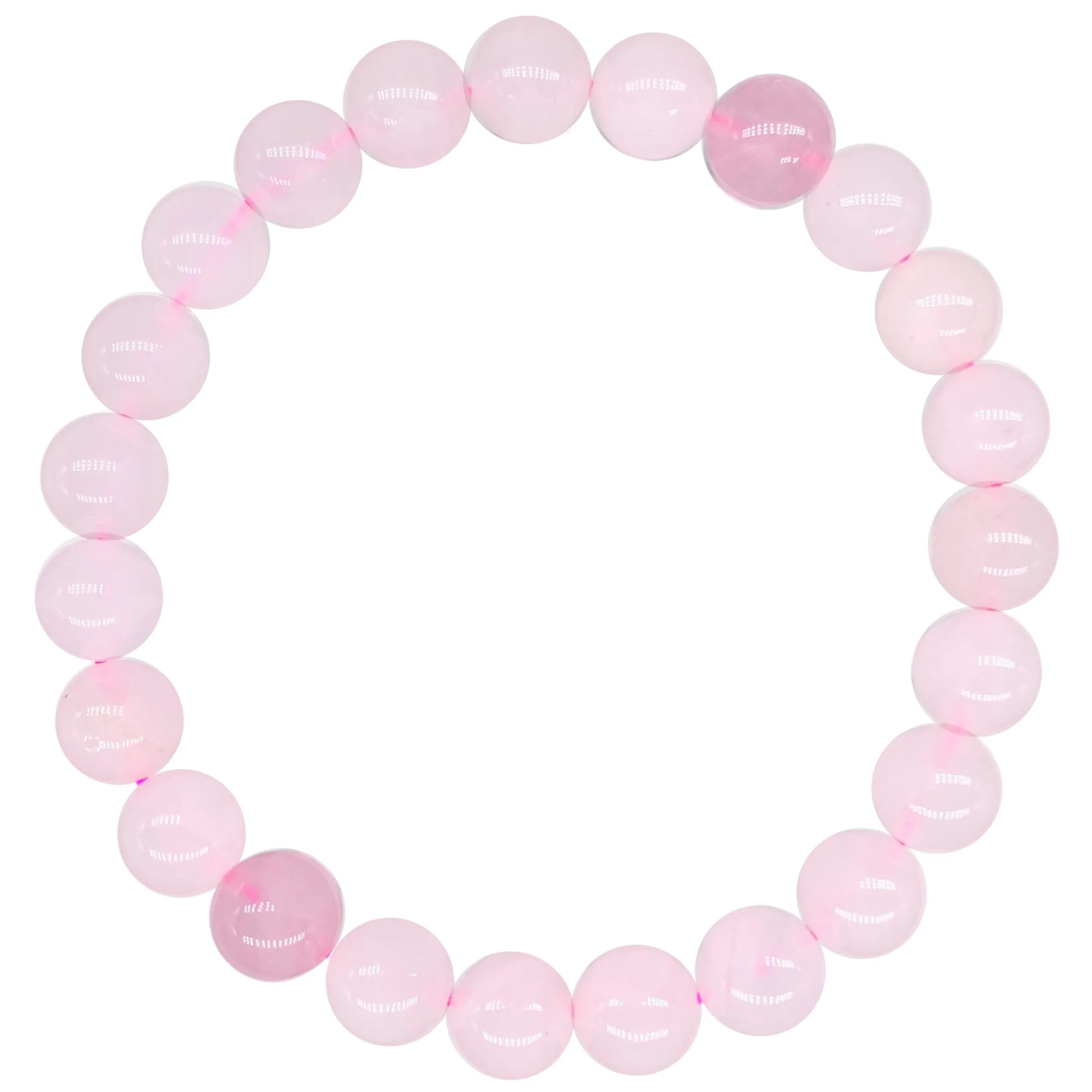 Rose Quartz Beaded Crystal Bracelet