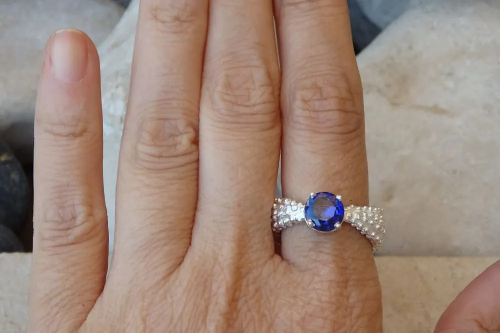 Sapphire Genuine  Ring