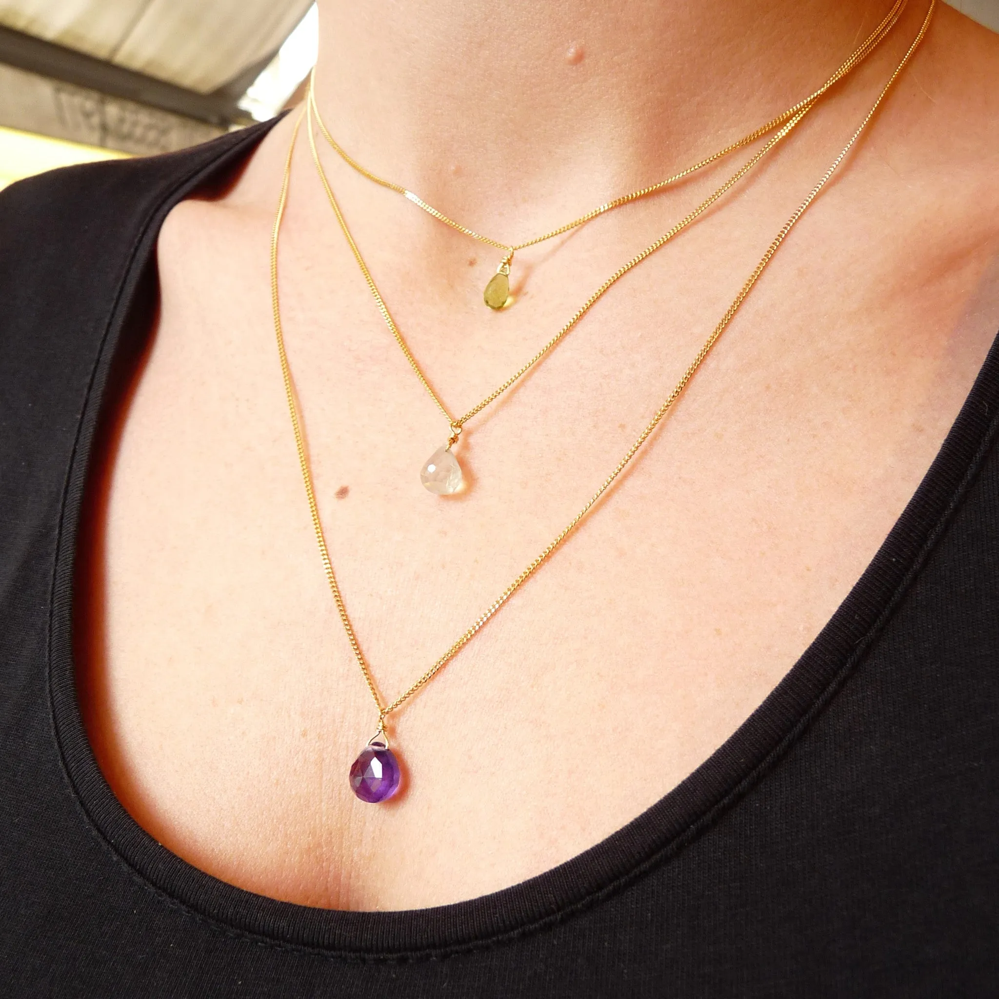 Scarlett Semi Precious Gemstone Necklaces