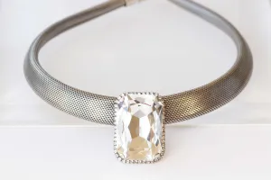 SILVER CHOKER NECKLACE