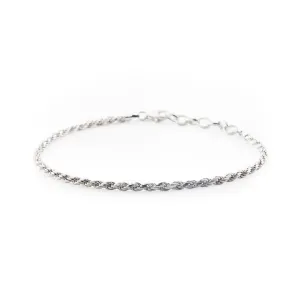 Silver Rope Bracelet