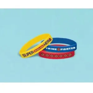 Spiderman Webbed Silicone Bracelets - Pack of 6