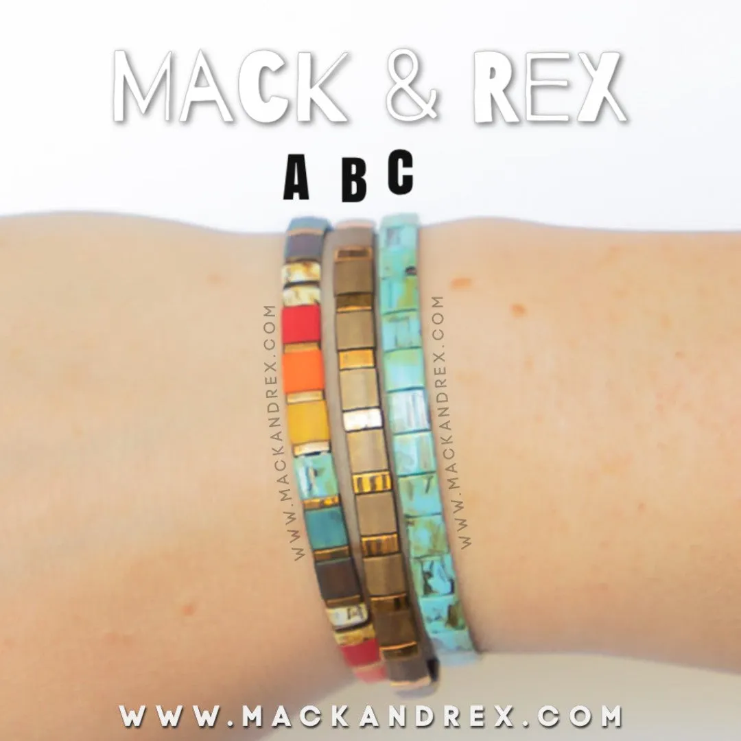 STAINED - Tila Bead Bracelets Stack