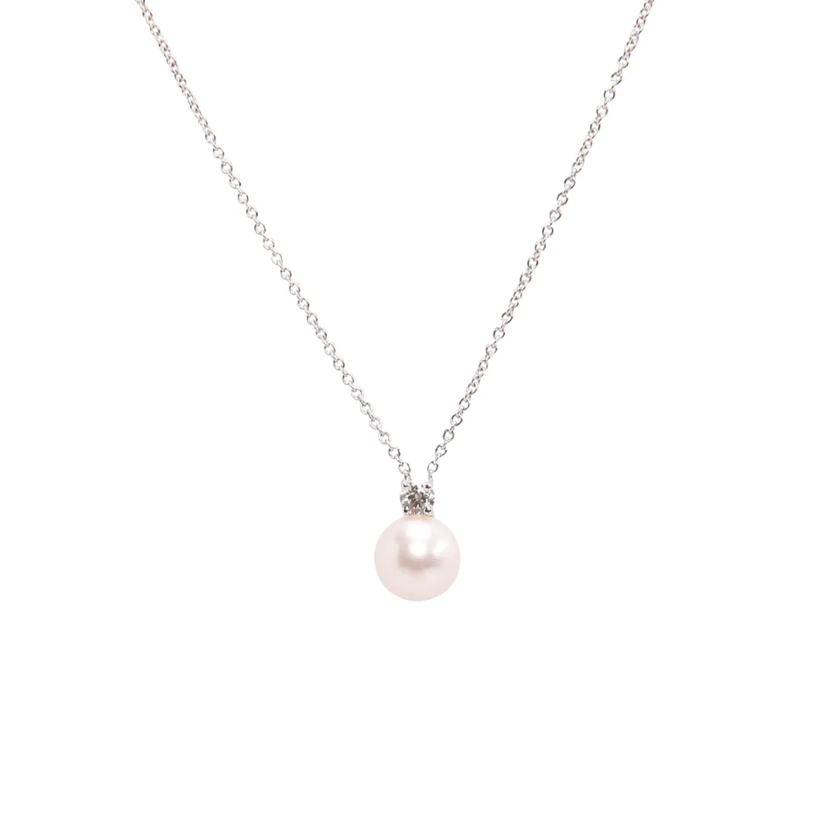 Tiffany & Co 18k White Gold Signature Pearls Pendant