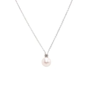 Tiffany & Co 18k White Gold Signature Pearls Pendant