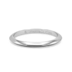 Tiffany & Co 2mm Platinum Band Ring