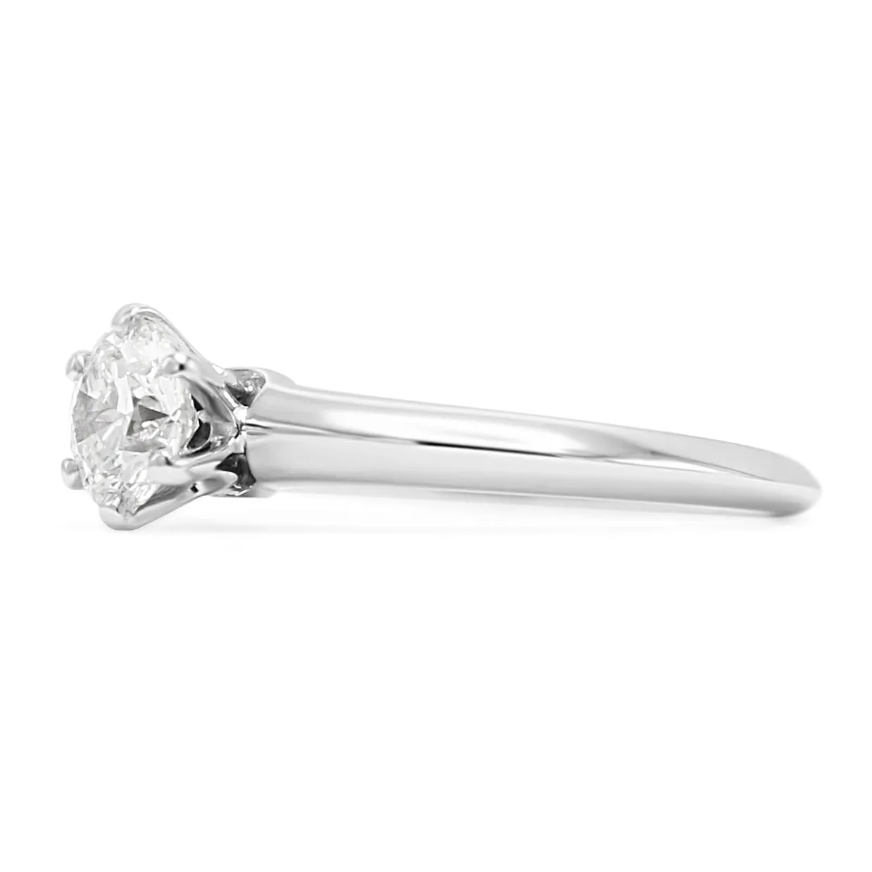 Tiffany & Co. Platinum Solitaire 0.67ct Diamond Ring