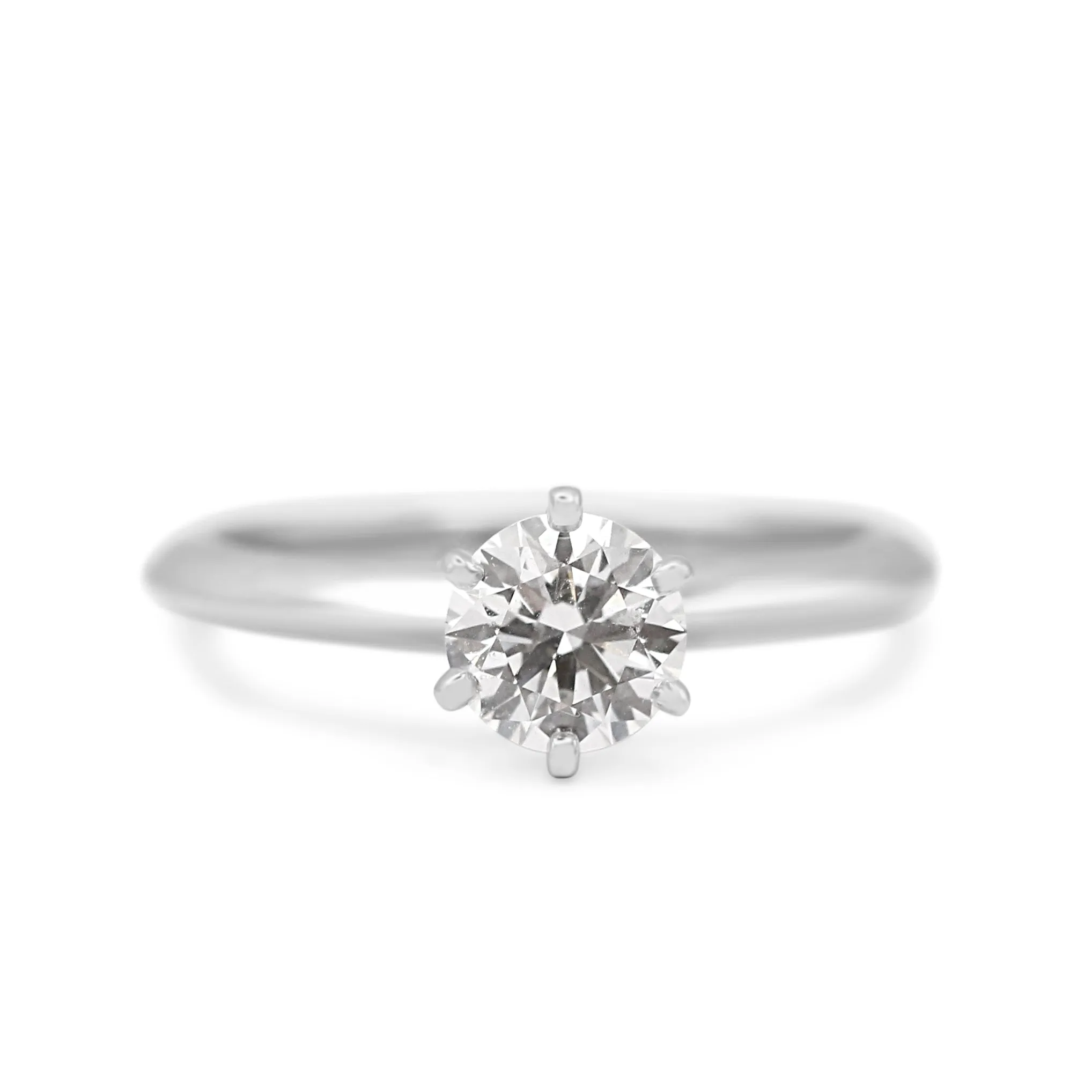 Tiffany & Co. Solitaire 0.78ct Diamond Ring - Platinum