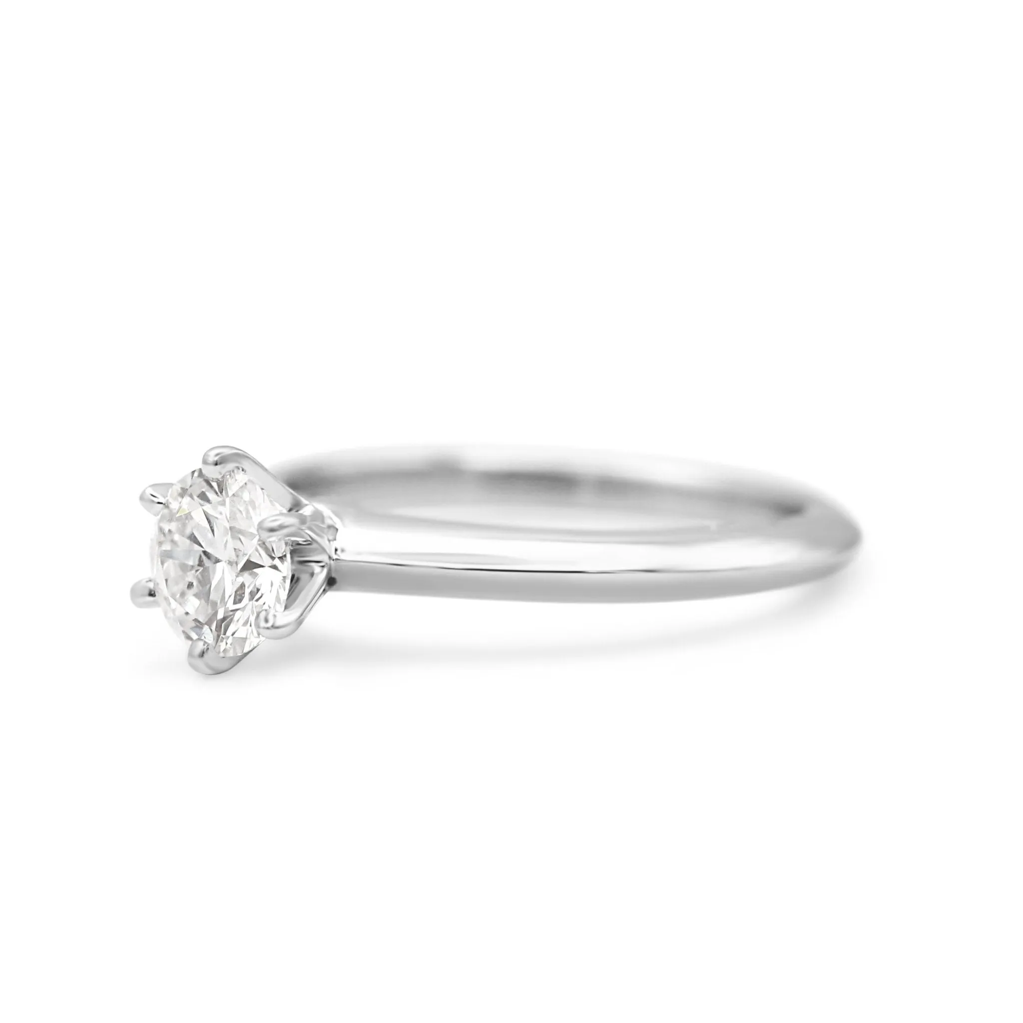 Tiffany & Co. Solitaire 0.78ct Diamond Ring - Platinum