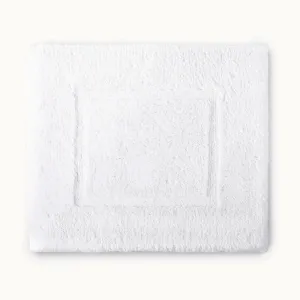 Tiffany Cloud Square White Bath Rug by Peacock Alley