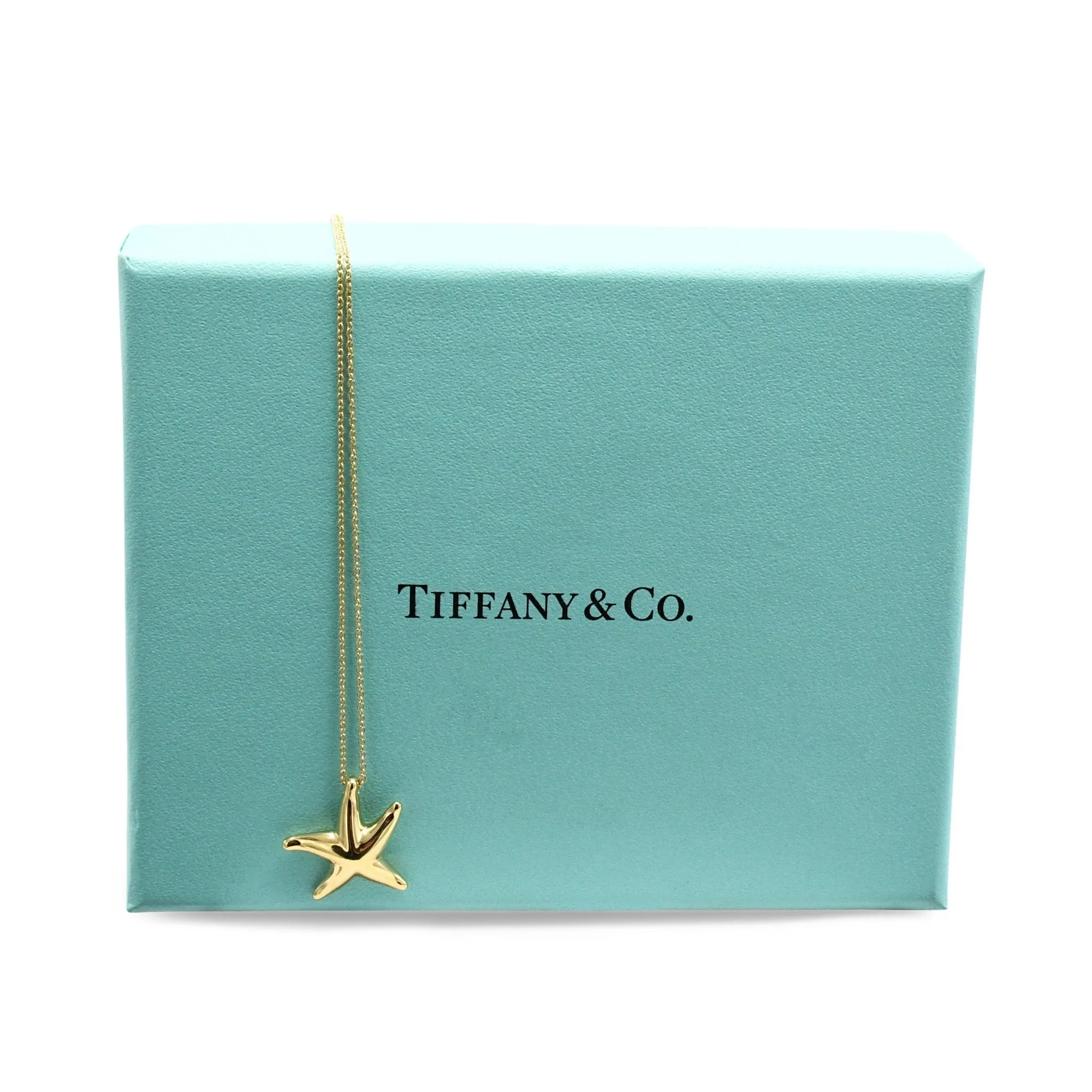 Tiffany Elsa Peretti Starfish Pendant Necklace - 18ct Yellow Gold