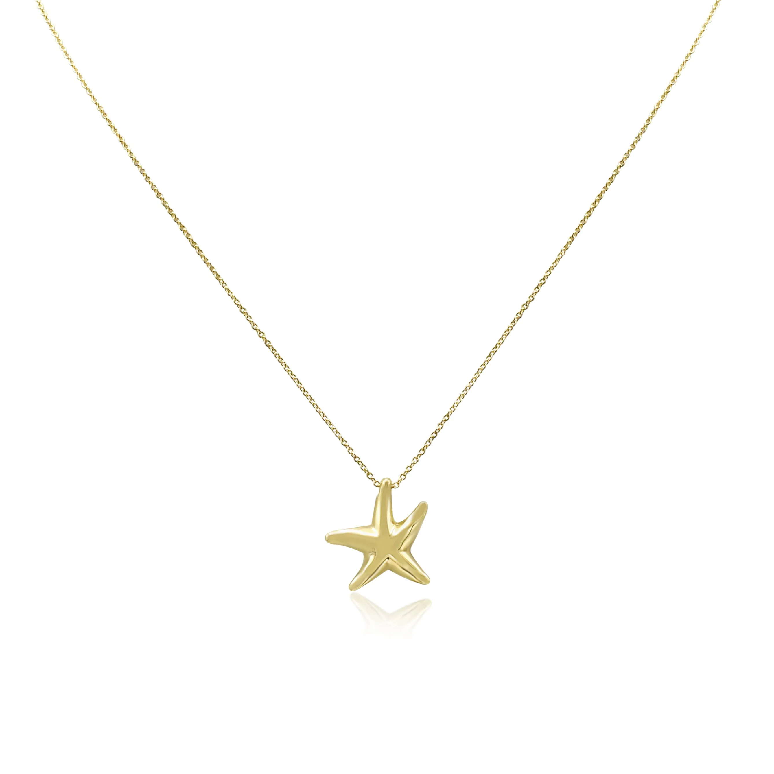 Tiffany Elsa Peretti Starfish Pendant Necklace - 18ct Yellow Gold