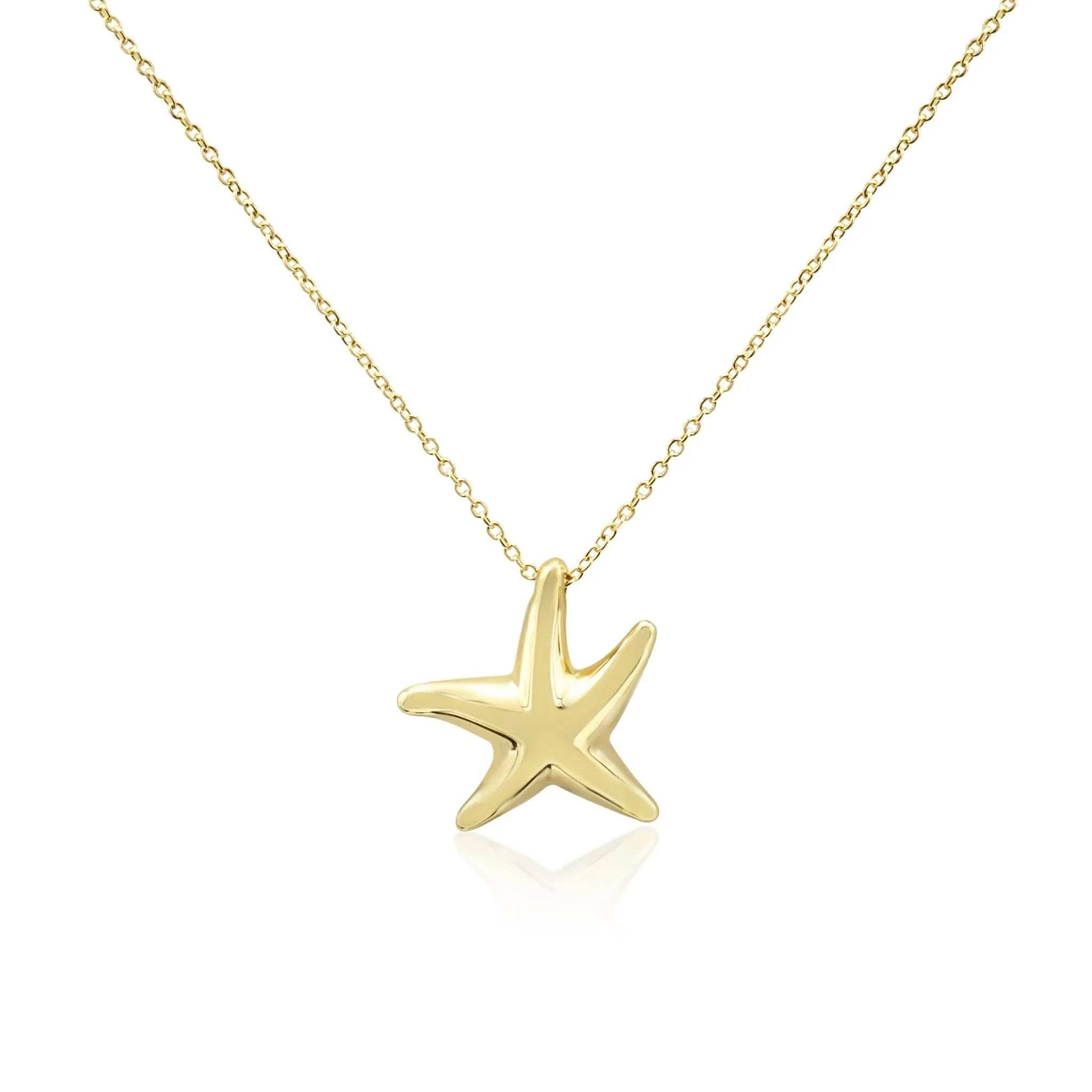 Tiffany Elsa Peretti Starfish Pendant Necklace - 18ct Yellow Gold