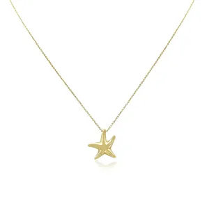 Tiffany Elsa Peretti Starfish Pendant Necklace - 18ct Yellow Gold