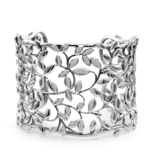 Tiffany Paloma Picasso Olive Leaf Cuff Bangle - Sterling Silver Medium