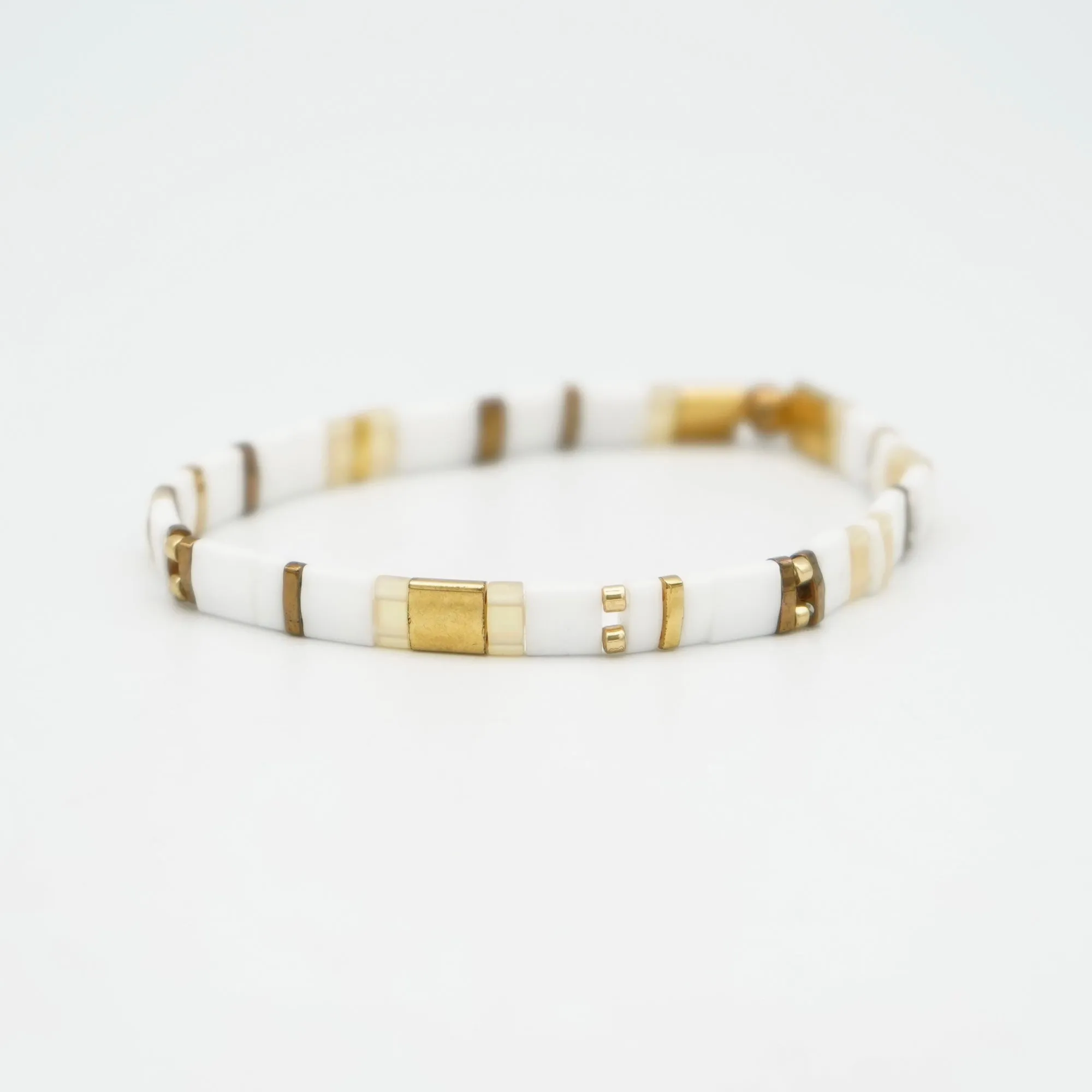 TOASTED COCONUT - Tila Bead Bracelet Stack of 3