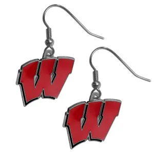 Wisconsin Badgers Dangle Earrings