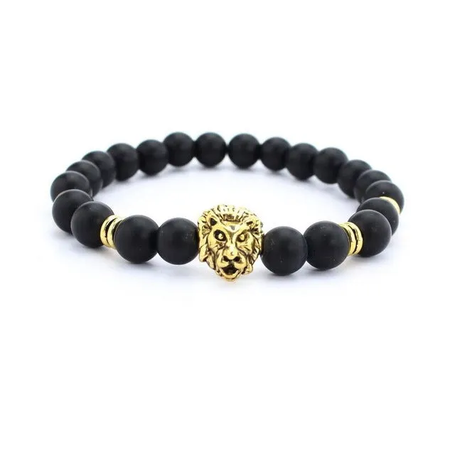 ZOEBER Anime Stone Lion strand Bracelet Femme ethnic handmade geometry Beads Bracelets Turkish Men Jewelry Erkek Bileklik